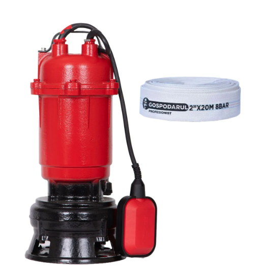 Pompa apa murdara WQD-550-F Pro - 500W, 18200 l/h + furtun 20m BLADE